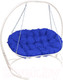 Миниатюра изображения товара Диван подвесной M-Group Мамасан / 12120110 (белый/синяя подушка)