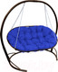 Миниатюра изображения товара Диван подвесной M-Group Мамасан / 12120210 (коричневый/синяя подушка)