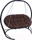 Миниатюра изображения товара Диван подвесной M-Group Мамасан / 12120405 (черный/коричневая подушка)
