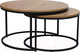 Миниатюра изображения товара Комплект журнальных столиков Signal Atlanta II (дуб/черный)