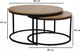 Миниатюра изображения товара Комплект журнальных столиков Signal Atlanta II (дуб/черный)