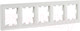 Миниатюра изображения товара Рамка для выключателей и розеток IEK Brite BR-M52-K01 (белый)