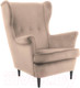 Миниатюра изображения товара Кресло мягкое Signal Lord Velvet (Bluvel 28 бежевый/венге)