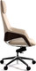 Миниатюра изображения товара Кресло офисное Norden Шопен / FK 0005-A Beige Leather (кожа бежевая/алюминий)