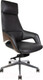 Миниатюра изображения товара Кресло офисное Norden Шопен / FK 0005-A Black Leather (кожа черная/алюминий)