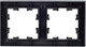 Миниатюра изображения товара Рамка для выключателей и розеток IEK Brite BR-M22-K46 (сталь)