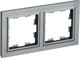 Миниатюра изображения товара Рамка для выключателей и розеток IEK Brite BR-M22-K46 (сталь)