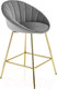 Миниатюра изображения товара Стул барный Halmar H112 (серый/золото)
