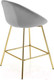Миниатюра изображения товара Стул барный Halmar H112 (серый/золото)