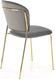 Миниатюра изображения товара Стул Halmar K499 (серый/золотой)