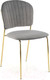 Миниатюра изображения товара Стул Halmar K499 (серый/золотой)