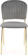 Миниатюра изображения товара Стул Halmar K499 (серый/золотой)