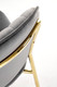 Миниатюра изображения товара Стул Halmar K499 (серый/золотой)
