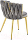 Миниатюра изображения товара Стул Halmar K517 (серый/золотой)