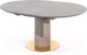 Миниатюра изображения товара Обеденный стол Halmar Muscat 120-160x120x76 / V-CH-MUSCAT-ST (серый мрамор/светло-серый/золото)
