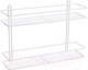 Миниатюра изображения товара Полка для ванной AKS Classic прямая 2-ярусная (белый)