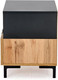Миниатюра изображения товара Прикроватная тумба Halmar Silvia (дуб вотан/черный)