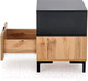 Миниатюра изображения товара Прикроватная тумба Halmar Silvia (дуб вотан/черный)