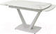 Миниатюра изображения товара Обеденный стол M-City Alatri 120 Gloss / 614M04391 (Staturio White Solid Ceramic/White)