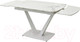 Миниатюра изображения товара Обеденный стол M-City Alatri 120 Gloss / 614M04391 (Staturio White Solid Ceramic/White)