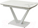 Миниатюра изображения товара Обеденный стол M-City Alatri 120 Gloss / 614M04391 (Staturio White Solid Ceramic/White)