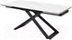 Миниатюра изображения товара Обеденный стол M-City Livorno 180 Matt / 614M04282 (White Marble Solid Ceramic/Black)