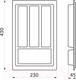 Миниатюра изображения товара Органайзер для столовых приборов AKS Standart 230x430 (белый)