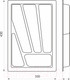 Миниатюра изображения товара Органайзер для столовых приборов AKS Verso 330x430 (металлик)