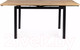 Миниатюра изображения товара Обеденный стол Signal GD017 110-170x74 (дуб артизан/черный матовый)