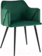 Миниатюра изображения товара Стул Stool Group Джоэл с подлокотниками / vd-joel-b19 (велюр зеленый)