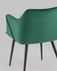 Миниатюра изображения товара Стул Stool Group Джоэл с подлокотниками / vd-joel-b19 (велюр зеленый)