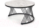 Миниатюра изображения товара Комплект журнальных столиков Halmar Flamingo / V-CH-FLAMINGO-LAW (серый мрамор/черный)
