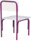 Миниатюра изображения товара Стул детский Фея Мой малыш / 0002742.30 (белый/фиолетовый)