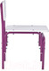 Миниатюра изображения товара Стул детский Фея Мой малыш / 0002742.30 (белый/фиолетовый)