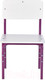 Миниатюра изображения товара Стул детский Фея Мой малыш / 0002744.30 (белый/фиолетовый)