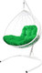 Миниатюра изображения товара Кресло подвесное M-Group XL / 11120104 (белый ротанг/зеленая подушка)
