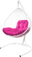 Миниатюра изображения товара Кресло подвесное M-Group XL / 11120108 (белый ротанг/розовая подушка)
