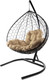 Миниатюра изображения товара Кресло подвесное M-Group XL / 11120401 (черный ротанг/бежевая подушка)