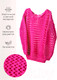 Миниатюра изображения товара Джемпер детский Amarobaby Knit Trend / AB-OD21-KNITT2602/06-128 (розовый, р.128)