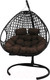 Миниатюра изображения товара Кресло подвесное M-Group Для двоих Люкс / 11510405 (черный ротанг/коричневая подушка)