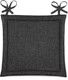 Миниатюра изображения товара Подушка на стул Нордтекс ВН 40x40 / 777011 (графит рогожка)