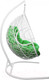 Миниатюра изображения товара Кресло подвесное M-Group Для двоих / 11450104 (белый ротанг/зеленая подушка)
