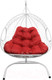 Миниатюра изображения товара Кресло подвесное M-Group Для двоих / 11450106 (белый ротанг/красная подушка)