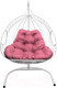 Миниатюра изображения товара Кресло подвесное M-Group Для двоих / 11450108 (белый ротанг/розовая подушка)