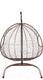 Миниатюра изображения товара Кресло подвесное M-Group Для двоих / 11450206 (коричневый ротанг/красная подушка)