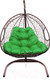 Миниатюра изображения товара Кресло подвесное M-Group Для двоих / 11450204 (коричневый ротанг/зеленая подушка)