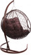 Миниатюра изображения товара Кресло подвесное M-Group Для двоих / 11450202 (коричневый ротанг/бордовая подушка)