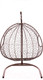 Миниатюра изображения товара Кресло подвесное M-Group Для двоих / 11450202 (коричневый ротанг/бордовая подушка)