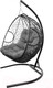 Миниатюра изображения товара Кресло подвесное M-Group Для двоих / 11450409 (черный ротанг/серая подушка)