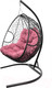Миниатюра изображения товара Кресло подвесное M-Group Для двоих / 11450408 (черный ротанг/розовая подушка)